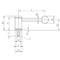 Kipp Adjustable Tension Levers in stainless, ext. thread, 0 Degree, inch K0109.1A32X40 - alternate 2